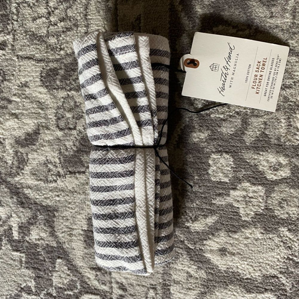 Hearth & Hand Kitchen Striped Hand Towel